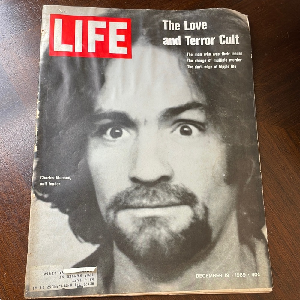 Life magazine Charles Manson addition